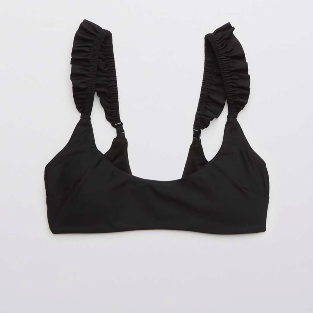 Aerie Ruffle Scoop Bikini Top